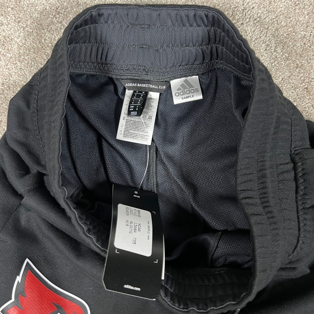 Adidas Mens Medium‎ Black Louisville Cardinals Ankle Snap Track Pants NWT - Picture 7 of 9